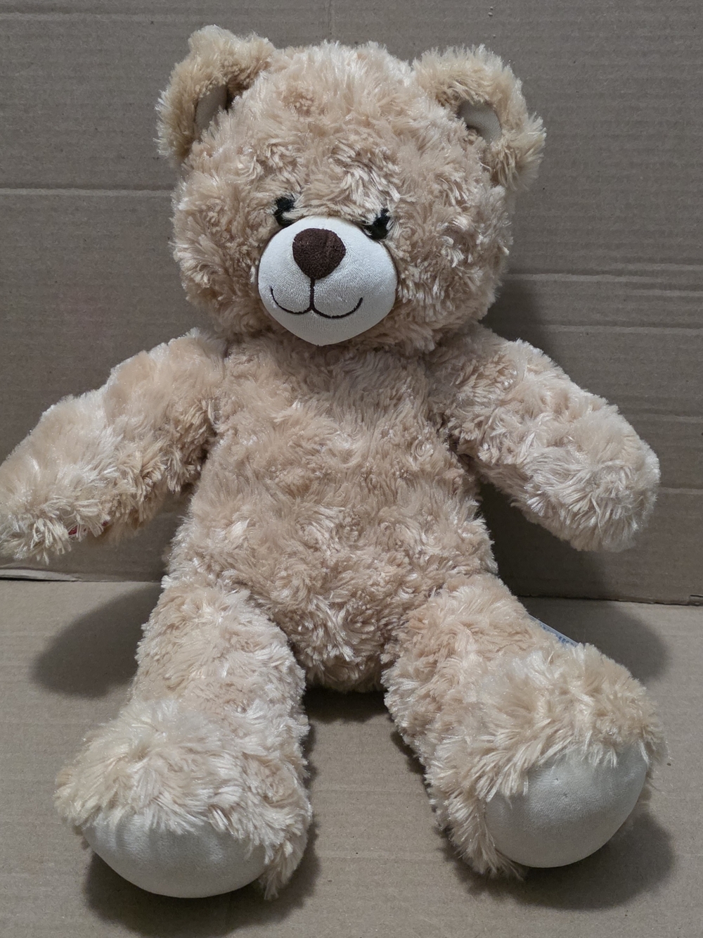 Build-A-Bear Plush Light Beige Teddy Bear - Soft Tan Fur